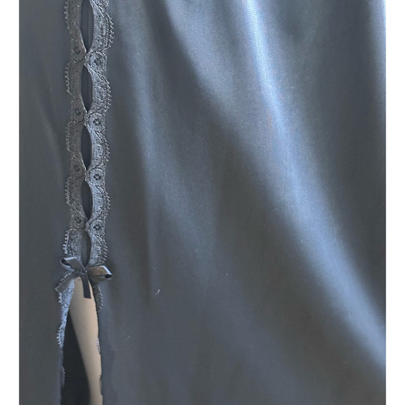 Vintage Vanity Fair Black Half Slip Slip sz M - Picture 7 of 9